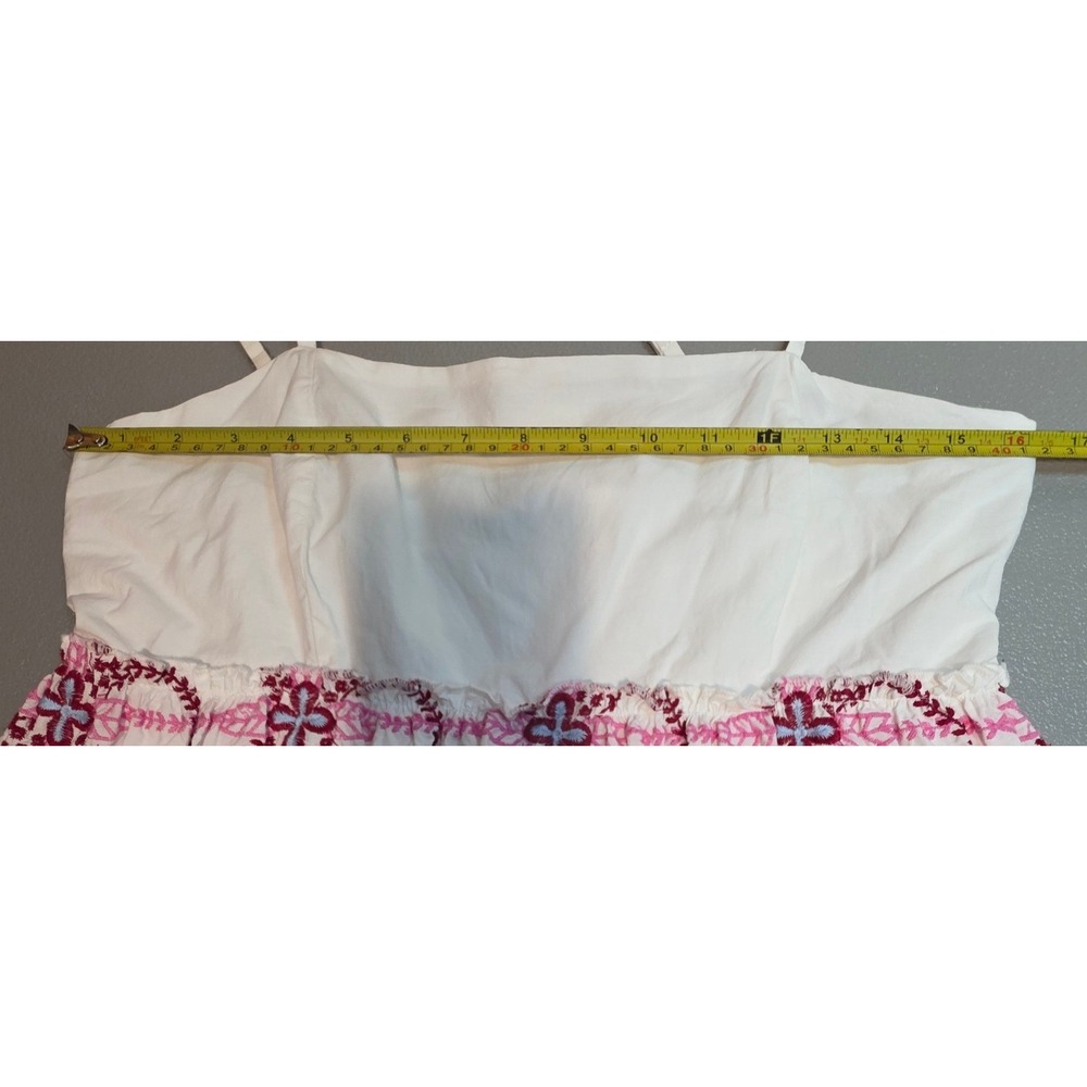 Anthropologie M Embroidered Sleeveless Babydoll Mini Dress NWT Small Flaw - Picture 7 of 16